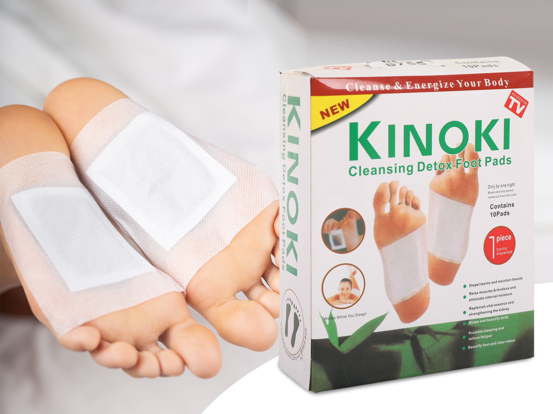 Kinoki Cleansing Detox Foot Pad – 40 Pcs (4 Packet)