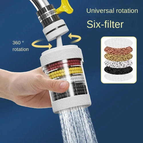 Kitchen Water Faucet Filter – 6 Layers 360° Rotation Purifier