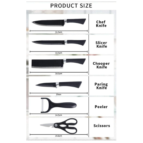 Zepter 6 pcs knife set update model